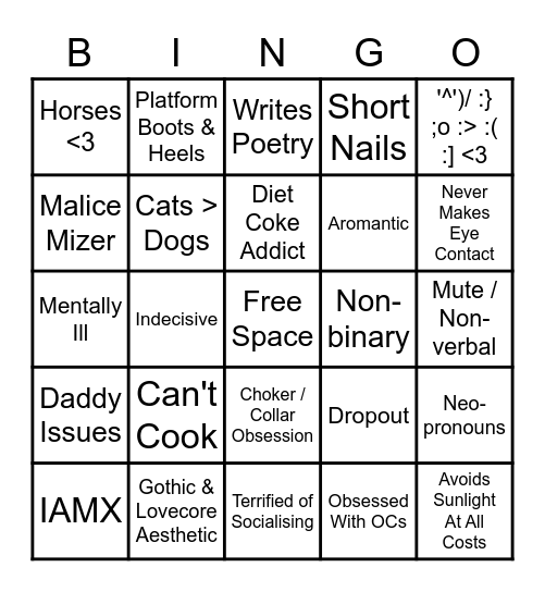 Valentine's Bingo Card