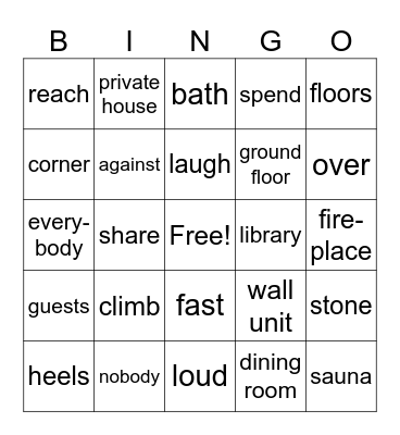 3a L 25-28 Bingo Card