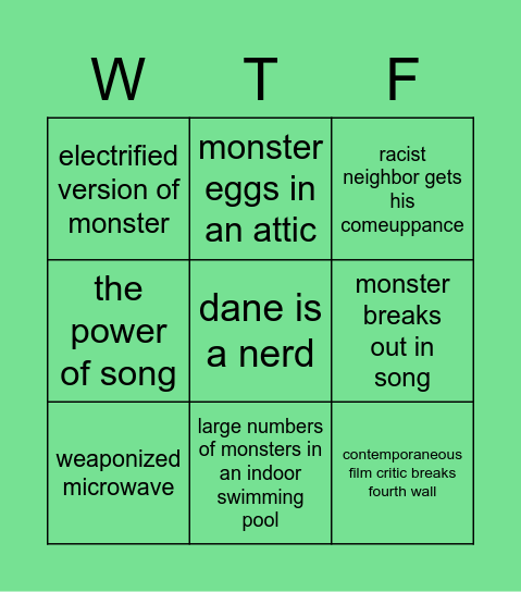 gremlins obviously Bingo Card