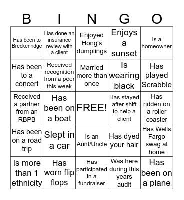 Fun Friday by Bara Bingo Card
