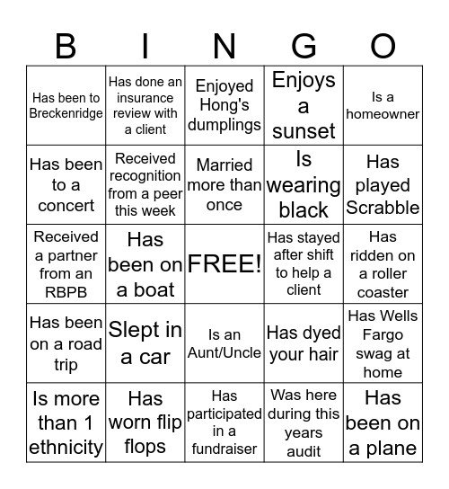 Fun Friday by Bara Bingo Card