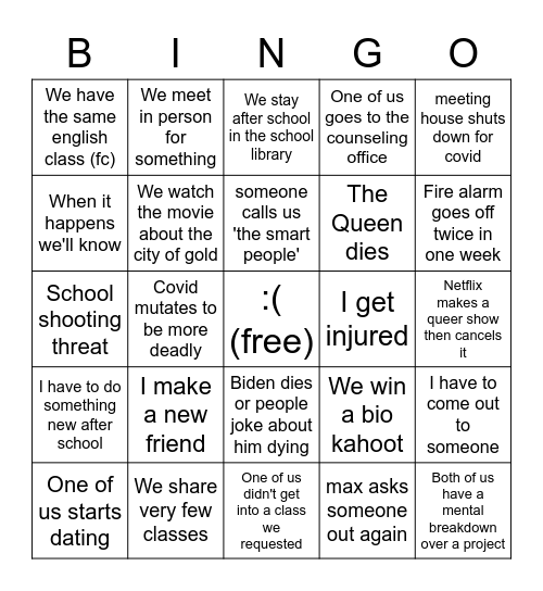 2022 bingo bad Bingo Card