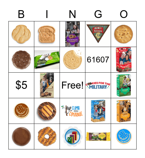 2022 Cookie Bingo Card