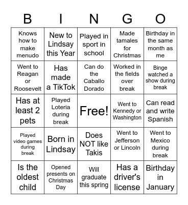 Spring Advisory 2022 Bingo Card