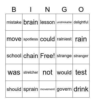 purple lesson 50-54 Bingo Card