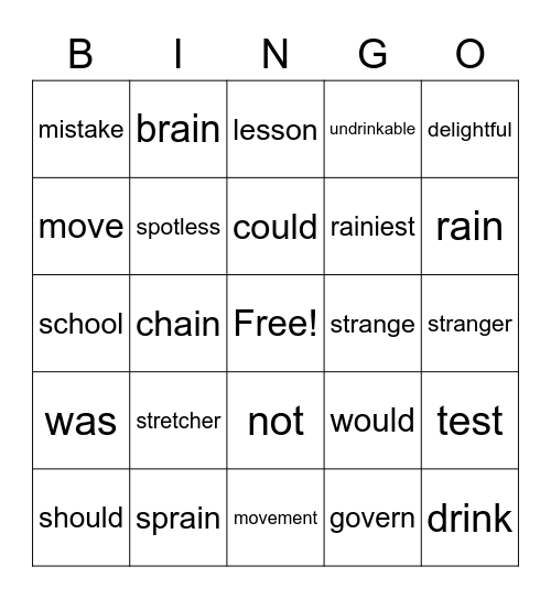 purple lesson 50-54 Bingo Card