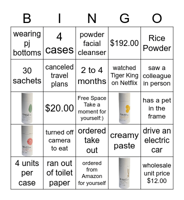 RINSEco Bingo Card
