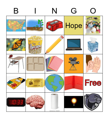 BACK TO SCHOOL BINGO Card