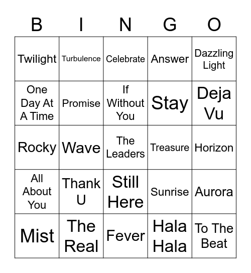 PAKSUNGHOON02 Bingo Card