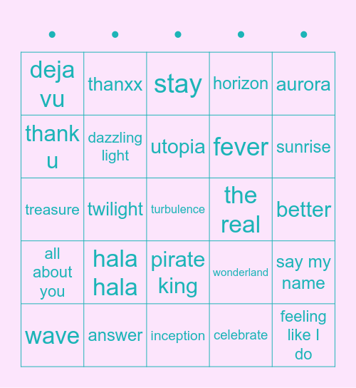 🐧💨 Bingo Card