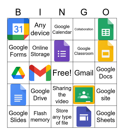Google Applications Bingo Card