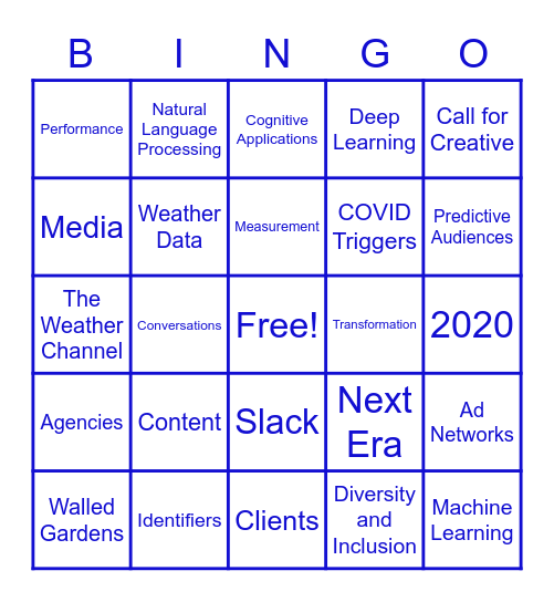 2021 Sales Kickoff | Break the Cycle Bingo Card