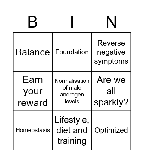 Mens Health Clinic - Dr. Stevens YouTube Bingo Card
