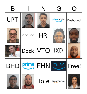 Amazon Bingo Card