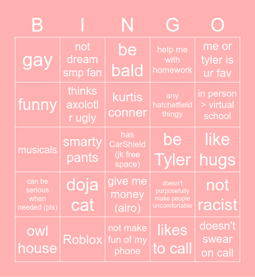 lexi bingo Card