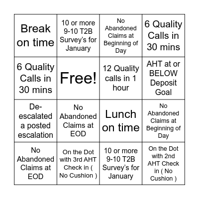 Bingo Card