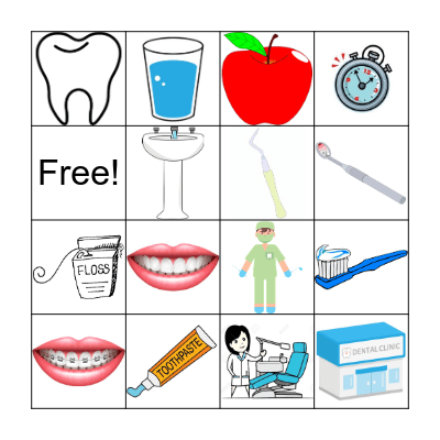 Oral Health BINGO Card