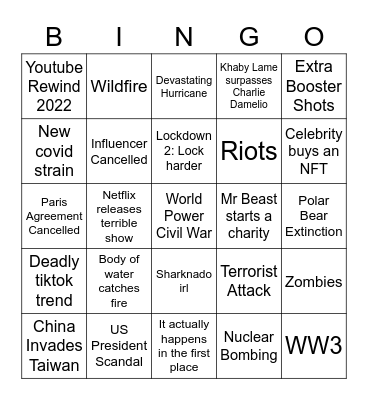 2022 BETTER Bingo Card