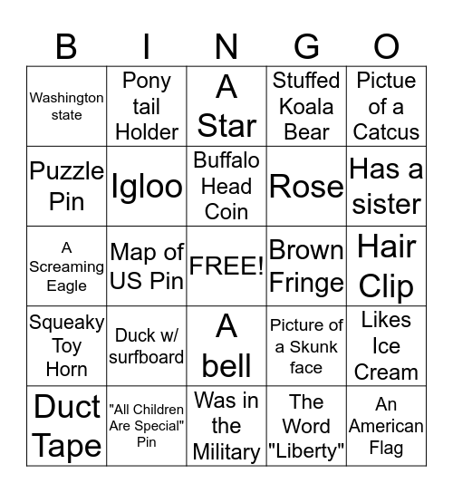 Bike Night Bingo  Bingo Card