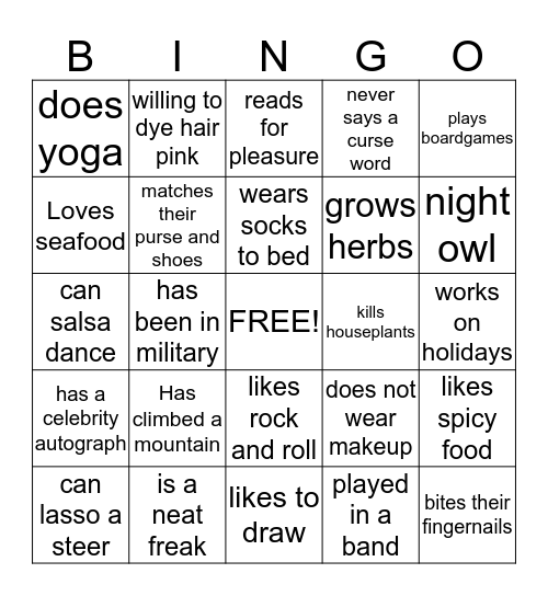 Bingo Card