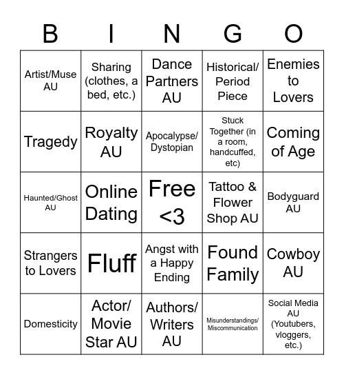 Seunglix Bingo Card