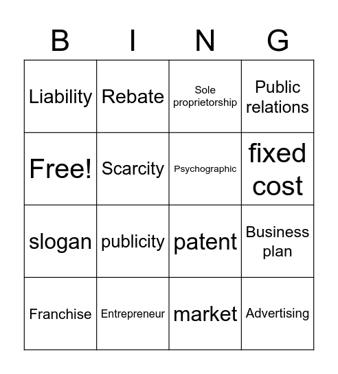 G.R.E.A.T Costumer Service Bingo Card