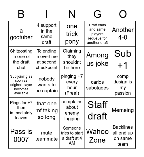 Launchpoint Bingo Card