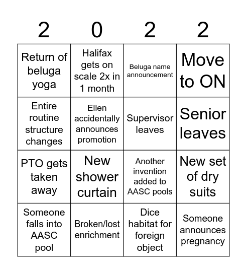 2022 ACPNW Bingo Card