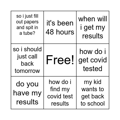 BINGOOOOO Bingo Card