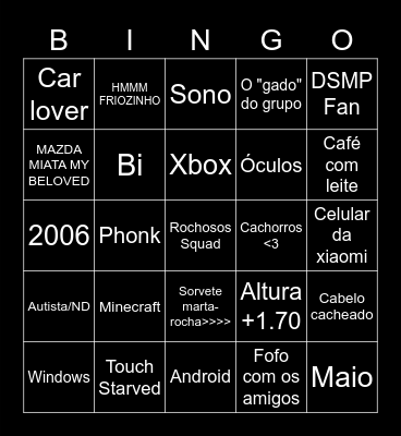 Corp's Bingo Card