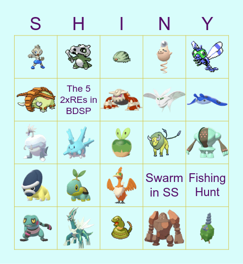 2022 Shiny Bingo Card