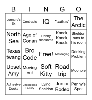 Shenny Bingo Card