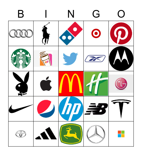 Logos Bingo Card