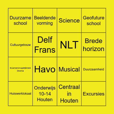 Heemlanden Bingo Card