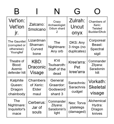West Side CC Bingo - January 2022 Bingo Card