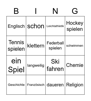 V2 Woordjes K3 N-Du Bingo Card