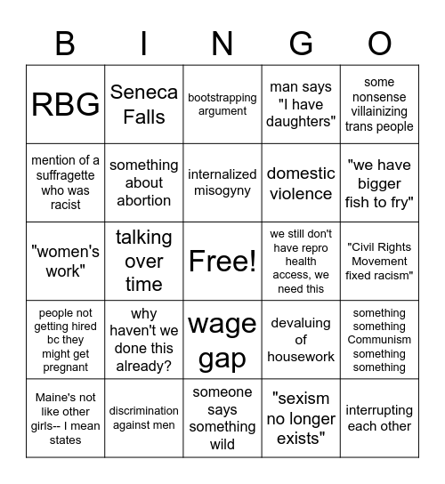 LD 344 Bingo Card