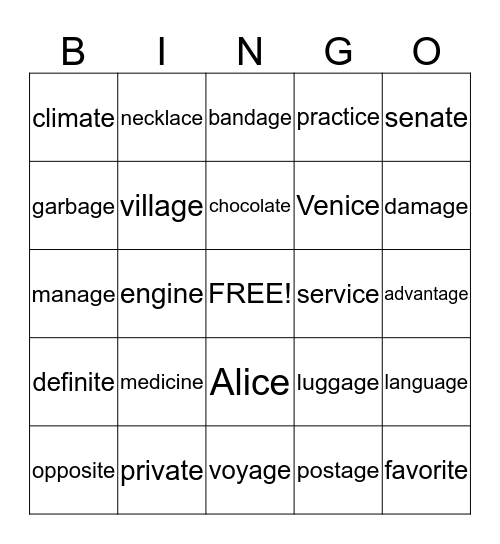 10.1 Wilson Reading System Bingo Card