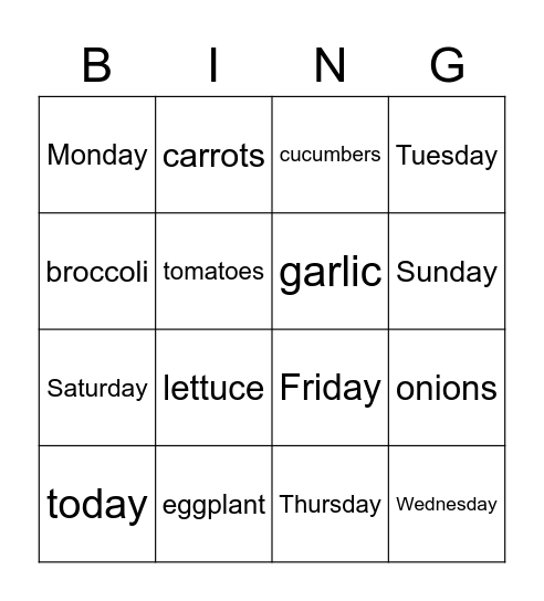 Review 2 Bingo Card