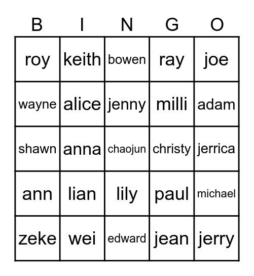 kys Bingo Card