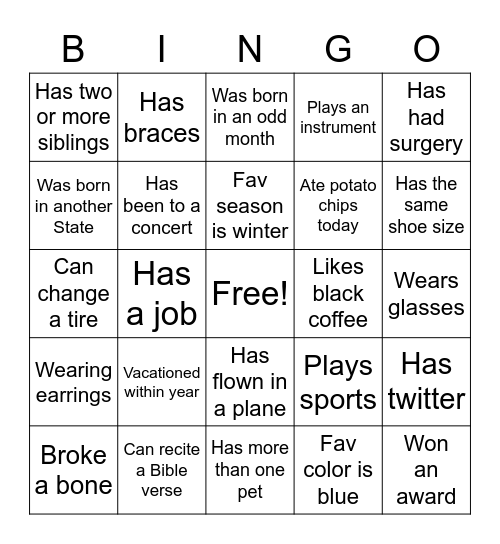 RefugeBingo Card