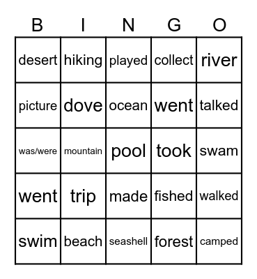 Review Bingo Card
