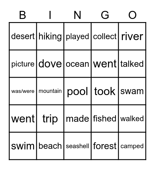 Review Bingo Card