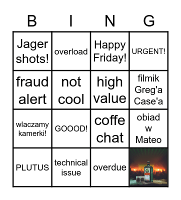 Treasury Edition Bingo Card