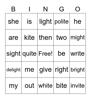List#14 Bingo Card