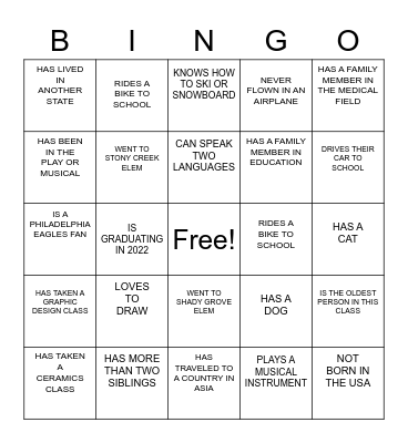 Who Takes Art 1 and Art 2 Bingo Card