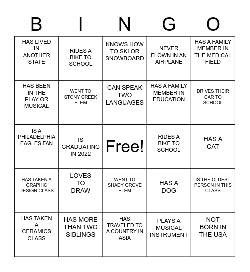 Who Takes Art 1 and Art 2 Bingo Card