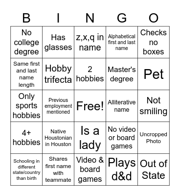 New Associate Bingo Mk III Bingo Card