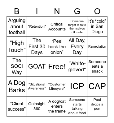 Day 3 Bingo Card