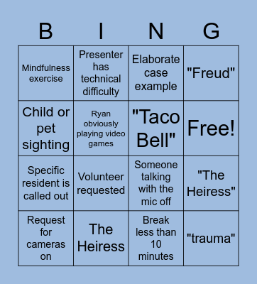 Didactic Bingo Card